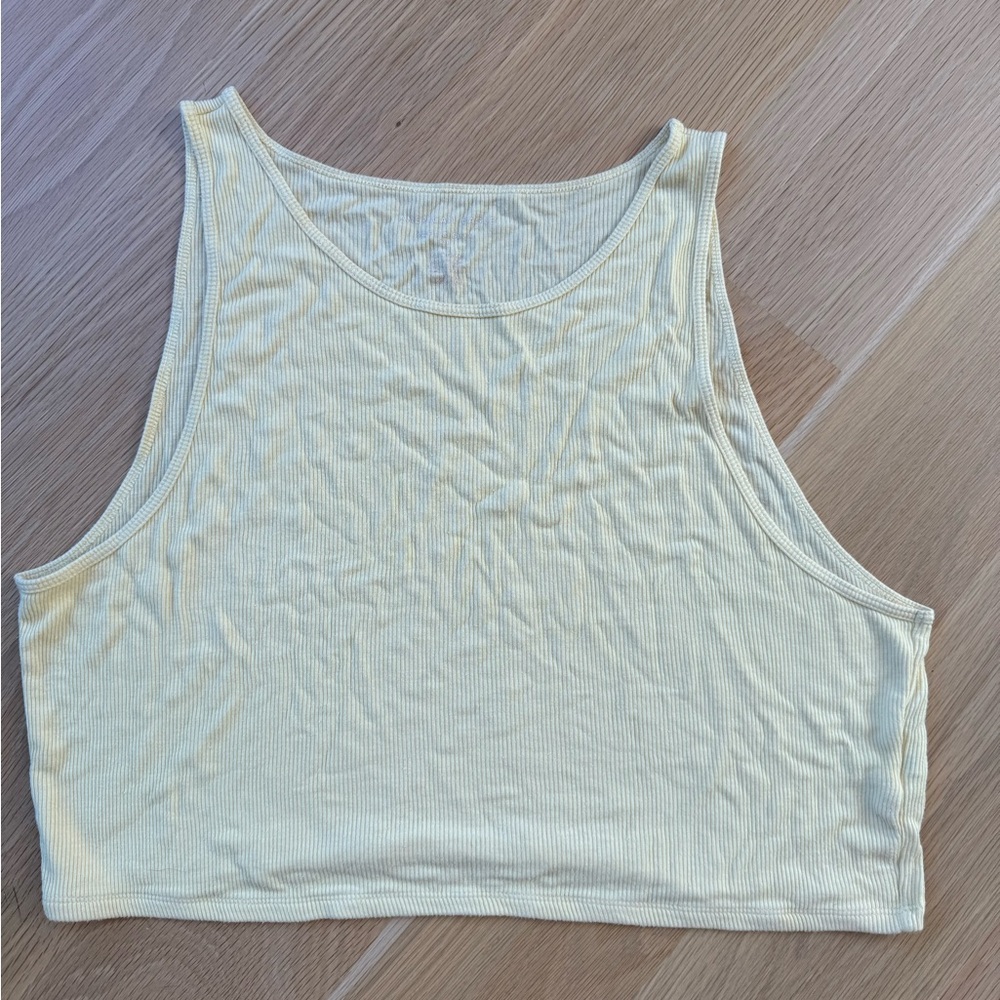 American Eagle | Yellow Racerback Crop Top | Sz XXL
